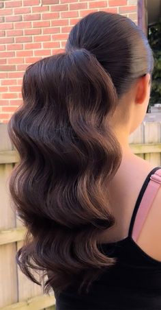 Ponytail hairstyle, Ponytail hairstyles for wedding, Ponytail Hairstyles for Black Hair, Ponytail hairstyles prom, High ponytail hairstyles, Ponytail hairstyles for brides, textured ponytail hairstyles Hollywood Wave Ponytail, Hollywood Waves Ponytail, Black Hair Ponytail Hairstyles, Ponytail Hairstyles For Wedding, Glamorous Ponytail, Textured Ponytail, Black Hair Ponytail, Prom Prep, Wedding Ponytail Hairstyles