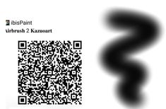 a qr - code is shown in the shape of a letter and it appears to be black