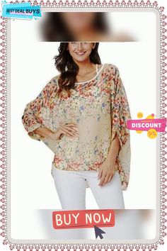 Plus Size Women Batwing Sleeve Casual Chiffon Tops Blouses Chiffon Tops Blouses, Batwing Sleeve, Bat Wings, Chiffon Tops, Women's Style, Plus Size Fashion, Top Blouse, Chiffon, Blouses