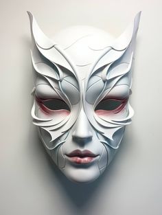 Step into the realm of futuristic allure with our exquisite creation, the "Cyborg Chic" mask. This elegant gray humanoid masterpiece boasts delicate non-human features, adorned with graceful ruffles and subtle reliefs that harmoniously blend robotic charm with aesthetic appeal. Imagine an otherworldly elegance that captivates the gaze with each nuanced detail. Crafted with precision, this mask transcends mere accessory status, making a bold statement at any event. The ethereal gray tones and fin Unique Mask Design, Mask Futuristic, Robot Mask, Human Features, Glass Mask, Monster Pictures, Non Human, Horror Party, Alt Makeup