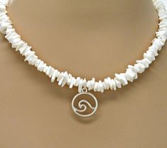 Wave Puka Shell White Square Cut Chip Necklace Choker 16" 18" 20" 24" Lengths Hawaiian Surfer SUP 7065-41 #necklace #PukaShell #18Inches #white #20Inches #sup #surfer #BeachJewelry #24Inches #SquareCutChip Beachy Jewellery, Hawaiian Surfer, Ad Interior, Girl Surfer, Sea Shell Necklace, Beachy Jewelry, Surfer Necklace