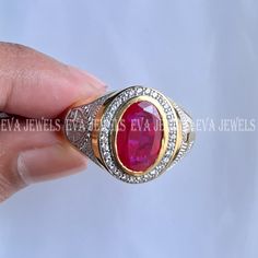 14k Two Tone Gold Over 925 Silver 3 Ct Oval Cut Red Ruby Cross Bishop Men's Ring, Wedding Ring ⭐ Available⭐ > 14K White Gold Plated 925 Sterling Silver > 14K Yellow Gold Plated 925 Sterling Silver > 14K Rose Gold Plated 925 Sterling Silver **WE LOVE CUSTOM ORDERS** YOU ASKED,WE MADE IT (FREE OF COST) ⭐ Item Detail⭐ > Material: Solid Sterling Silver > Gem type: Ruby > Stone Creation: Lab Created > Stone Color: Red > Stone Shape: Oval > Nickel and Lead free > Hypoallergenic / Made for Sensitive Skin ⭐ Shipping ⭐ > Free Shipping US with economy shipping service takes 8-12 business days > 4-5 business days Expedited shipping available > Worldwide shipping is available, contact us for more info ⭐ THE PERFECT GIFT⭐ Jewelry makes an ideal gift: 1. for your loved ones, e.g., girlfriend, fiancée, w Oval Ruby Red Signet Ring, Red Ruby Oval Signet Ring, Oval Ruby Signet Ring In Red, Oval Red Ruby Signet Ring, Red Oval Ruby Signet Ring, Red Oval Gemstone Signet Ring, Oval Red Gemstone Signet Ring, Oval Ruby Signet Ring For Anniversary, Red Ruby Signet Ring For Wedding