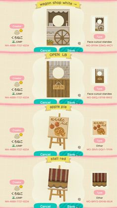 an info sheet showing different types of furniture