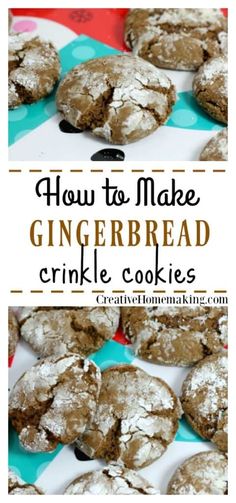 how to make gingerbread crinkle cookies