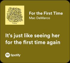 the quote for mac demaco it's just like seeing her for the first time again