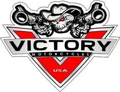 the victory motorcycles logo is shown