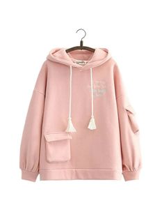 45757424730334 Winter Fashion Jackets, Hoodies And Sweatshirts, Pink Letter, Letter Embroidery, Winter Adventure, Winter Sweatshirt, Cute Sweaters, Hooded Pullover, Stay Warm