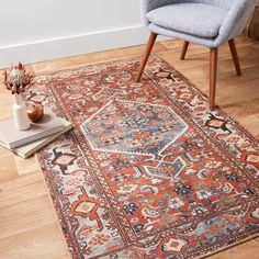 Alexander Home Dhanya Traditional Distressed Printed Area Rug - On Sale - Bed Bath & Beyond - 31663942 Loom Rug, Alexander Home, Humble Abode, Area Rugs For Sale, Online Home Decor Stores, Red Rugs