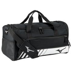 Perfect as either a personal or team travel bag with many storage compartments for convenient organization
	. Mizuno is a Japanese sports equipment and sportswear company, founded in Osaka in 1906. Soccer Bag, Volleyball Shorts, Sports Gear, Storage Compartments, Sport Bag, Charcoal Color, Training Shoes, Sports Equipment, Duffel Bag