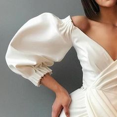 Irregular Bubble Sleeve Dress Sexy Evening Dress | S&D Singer Dress, Casual Evening Dresses, Puff Long Sleeves, Casual Evening, Bubble Sleeve, Women's Evening Dresses, Puff Sleeve Dresses, Puffed Sleeves Dress, Mid Dresses