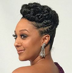 Updos Natural Black Hair, Auntie Hairstyles, Wedding Updo Black Women Braids, Twisted Bun Updo For Black Women, African American Updo Hairstyles Wedding, Braided Up Do For Black Women, Old School Updo Hairstyles Black, Natural Updo Hairstyles For Black Women, Natural Updo Hairstyles