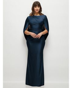 in stock Plus Size Formal Wear, Elegant Plus Size, After Six, Plus Size Formal, Satin Maxi, Satin Maxi Dress, Midnight Navy, Stretch Satin, Second Skin