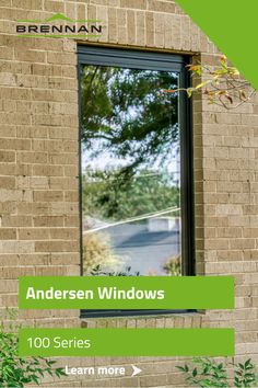 an image of a window with the words anderson windows on it