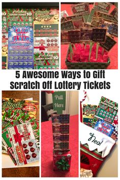 there are many different ways to gift scratch off lotter tickets for the holiday season