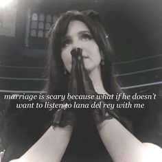 a woman holding her hands up to her face with the words marriage is scary because what if he doesn't want to listen