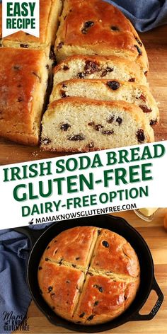 this irish soda bread is gluten - free, dairy - free and delicious