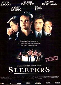 the movie poster for sleepers starring actors from left to right ben afflen, robert