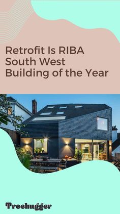 a brochure with the words retrofit is riba south west building of the year