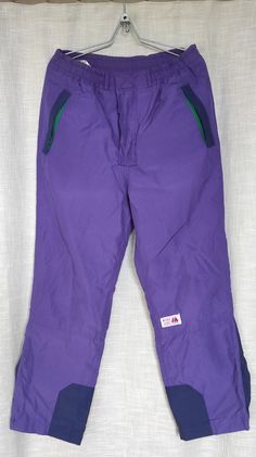 Fantastic retro ski pants, good for any kind of outdoor activity. Vintage but as functional as modern, all the pockets and adjustments are in right place, three pockets, lining, extra fabric blocks in the place where leg edges might rub against each other. Waist 88cm, inside leg 69cm, length 103cm. Size.S. Winter Sports Parachute Pants With Pockets, Winter Hiking Parachute Pants With Pockets, Functional Skiing Bottoms With Pockets, Winter Sports Pants With Pockets, Functional Bottoms With Pockets For Winter Sports, Purple Bottoms With Pockets For Winter, Purple Winter Bottoms With Pockets, Winter Purple Bottoms With Pockets, Functional Skiing Pants With Pockets