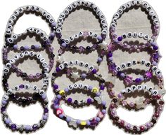 Customized Purple Beaded Friendship Bracelets, Customized Purple Bracelets For Friendship, Customizable Purple Beaded Friendship Bracelets, Customized Trendy Purple Beaded Bracelets, Customizable Purple Beaded Bracelets For Friendship, Customizable Adjustable Purple Beaded Bracelets, Customized Purple Beaded Bracelets, Customized Purple Round Beaded Bracelets, Customized Purple Beaded Bracelets With Round Beads