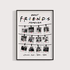 the best friends forever poster hanging on a wall