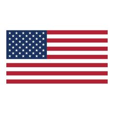 an american flag is shown on a white background