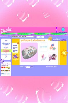 an image of a web page with hearts on the front and back side, as well as bubbles in the background