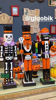 halloween decorations are on display in a store