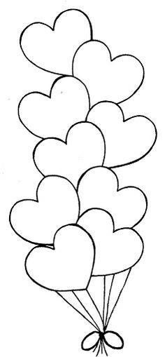 a bunch of heart shaped balloons in the shape of a bouquet on a white background