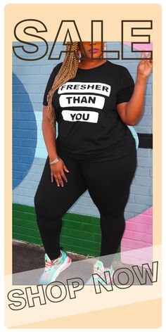 Fashion Plus Size Printed T-shirt Black Trousers Set-DY2006299-3 Black Trousers, Women's Style, Black Fashion, Plus Size Fashion, Print T Shirt, Shop Now, Trousers, Plus Size, Red