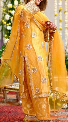 Sureena Chowdhri Suits, Latest Neck Designs For Suits 2024, Yellow Suits Punjabi, Pakistani Heavy Suits, Mehndi Suit, After Wedding Outfit, Fancy Dress Patterns, Bridal Suits Punjabi