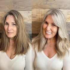 Silver Blonde Root Fade Silver Hair Color Formula, Root Fade, Natural White Hair, Blue Grey Hair, Grey Hair Care, Hair Color Formulas, Blonde Roots, Gray Hair Growing Out