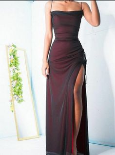 Chique Outfit, Simple Prom Dress, Custom Prom Dress, Burgundy Prom Dress, Prom Dress Inspiration, Cute Prom Dresses, Backless Prom Dresses, Bridesmaid Dresses Online, Red Prom