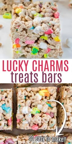 lucky charms treats bars are so easy to make