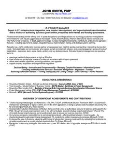 a professional resume template for an it project manager, with no experience on the job description