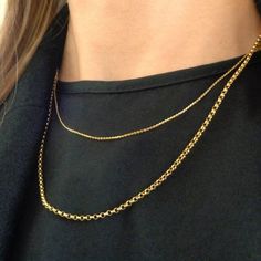 Our 10k Solid Gold Round Link Rolo Chain Necklace is perfect on its own or paired with a pendant. Guaranteed 100% SOLID 10K GOLD, Stamped 10K ITALY 10K SOLID Gold Rolo Chain: 2 mm 18 inch, 2 mm: 3.10 grams 20 inch, 2 mm: 3.40 grams 22 inch, 2 mm: 3.80 grams 24 inch, 2 mm: 4.10 grams Invest in SOLID GOLD: It's what's on the inside that counts. Unlike gold plated, filled or vermeil- SOLID GOLD is built to last, and won't rub off or change color over time. Perfect for those with sensitive skin as N Layering Jewelry, Layered Jewelry, Rolo Chain, Rope Chain, 10k Gold, Real Gold, Chains Necklace, Womens Jewelry Necklace, Lobster Clasp