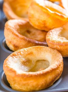 some donuts that are sitting on a tray