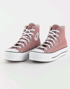 Best Converse Shoes For Women, Dusty Pink Converse, Cute Pink Converse, Converse Women Shoes, Converse High Tops Gray, Shoe Wishlist Converse, Cute Converse High Tops, Cute High Tops, Cute High Top Converse