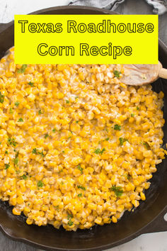 Craving a flavorful and buttery side dish? Let me introduce you to the Texas Roadhouse Buttered Corn Recipe! This dish brings the perfect balance of sweet corn and rich butter, making it a fantastic complement to any meal. With just a few ingredients and simple steps, you can recreate this Texas Roadhouse favorite right at home! Healthy Corn Side Dishes, Good Corn Recipes, Texas Roadhouse Buttered Corn Recipe, How To Make Can Corn Taste Better, Can Corn Side Dish, Buttered Corn Side Dishes, Creamy Corn Side Dish, Fire Roasted Corn Recipes, Thanksgiving Corn Dish