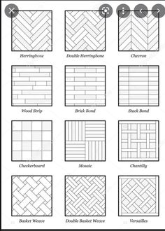 the different types of herringbone tiles in black and white stock photo, images and royalty