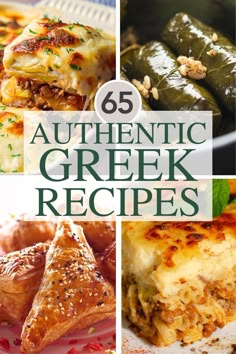 A list of authentic Greek food. Authentic Greek Recipes, Traditional Greek Recipes, Mediterranean Recipes Healthy, Greek Recipes Authentic, Greek Dinners, Foreign Food, Greek Cooking, Greek Dishes