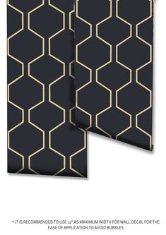 two black and gold wallpapers with the text, it is recommended to use as maximum width for wall decor