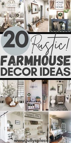 the top 20 rustic farmhouse decor ideas