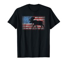 PRICES MAY VARY. Show your American pride with this clever patriotic design. Whether you're shopping for this year's BBQ conversation starter or a unique gift for the soldier in your life. To the land of the free - huzzah! Makes a great gift for 4th of July patriots! Lightweight, Classic fit, Double-needle sleeve and bottom hem Moose Shirt, The Soldier, Land Of The Free, American Pride, Animal Shirts, Pet Gifts, The Land, Moose, Branded T Shirts