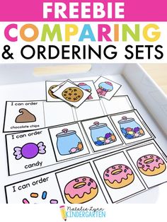 free printable comparing and ordering worksheets for pre - k students to practice their reading skills