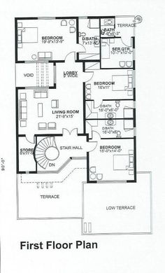 the first floor plan for an apartment