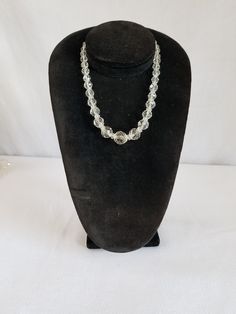 This Vintage FACETED CRYSTAL GRADUATING BEAD NECKLACE is strung on a chain that measures approximately 15 inches long . The clasp is stamped GOLD FILLED ( see photos for size & details ) Perfect for a WEDDING or PROM this necklace is in VERY GOOD-EXCELLENT VINTAGE CONDITION. Questions ? Please message me or call 1-207-865-6191. Cube Necklace, Crown Necklace, Bangle Bracelet Set, Statement Choker, Crystal Necklaces, Black Bead Necklace, Oregon Usa, Petrified Wood, Faceted Crystal