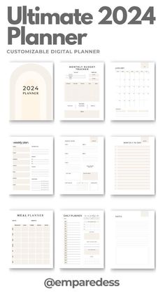 Ultimate Digital Planner | Daily, Weekly, Monthly | 2024-2025 | Digital Planner 2024 2025 travelp... Daily Work Planner, Travel Planner Template, Weekly Budget Planner, Daily Planner Printables Free, Weekly Planner Free Printable, Weekly Planner Free, Planner Setup