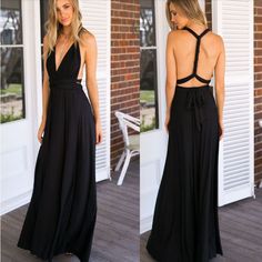 Stylish Open Back Women Long Maxi Dress | Daisy Dress for Less | Women’s Dresses & Accessories Long Dress Bridesmaid, Belle Silhouette, 파티 드레스, Estilo Chic, Maxi Robes, Women Maxi, Boho Maxi, Party Dress Long