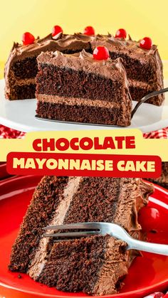 When you say Chocolate Mayonnaise Cake one of two things happens. People either look at you strangely wondering why you are putting mayonnaise in a cake, or they ask for a slice, because they know it’s an incredibly moist and delicious chocolate cake.

If you’ve never had Mayonnaise Cake, you are in for a treat. While it may sound strange, remember – mayonnaise is made of eggs and oil – classic cake ingredients!